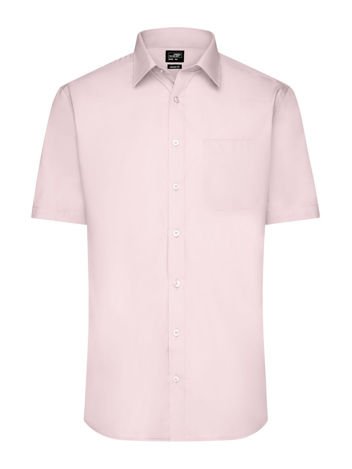 Shirt Short sleeve Poplin Herren Hemd / Bluse – Daiber – Farbe light-pink – individuell veredelbar