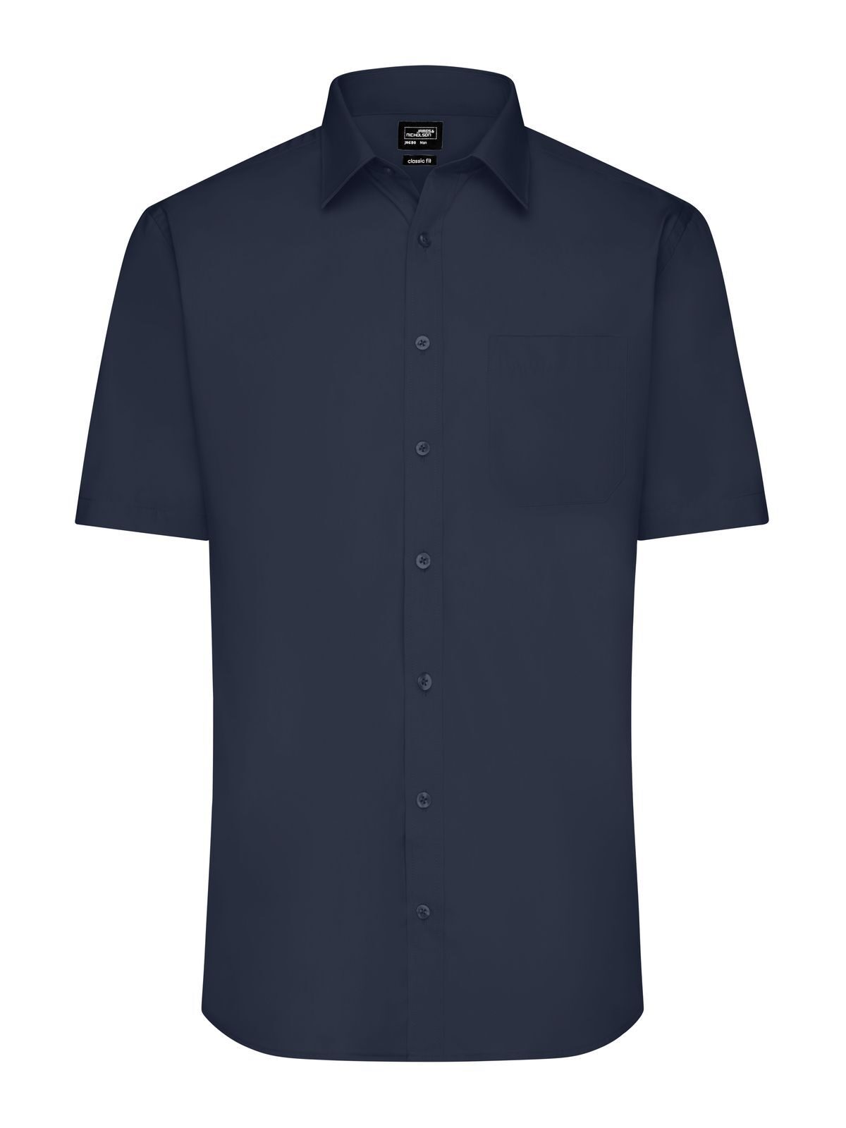 Shirt Short sleeve Poplin Herren Hemd / Bluse – Daiber – Farbe Navy – individuell veredelbar