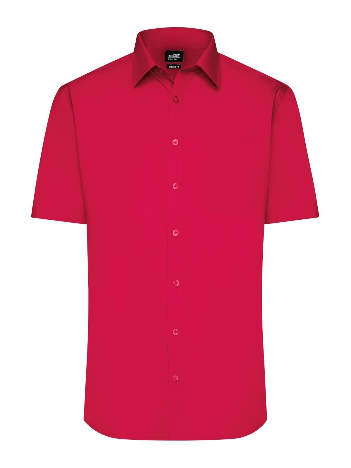 Shirt Short sleeve Poplin Herren Hemd / Bluse – Daiber – Farbe Rot – individuell veredelbar
