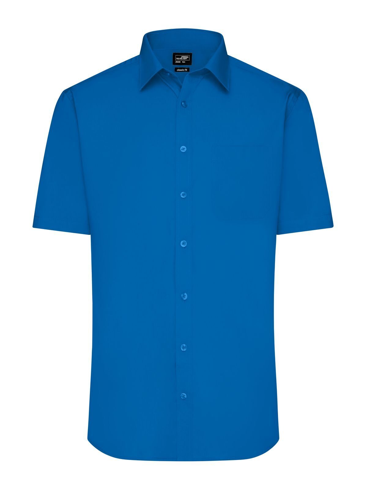 Shirt Short sleeve Poplin Herren Hemd / Bluse – Daiber – Farbe Royalblau – individuell veredelbar