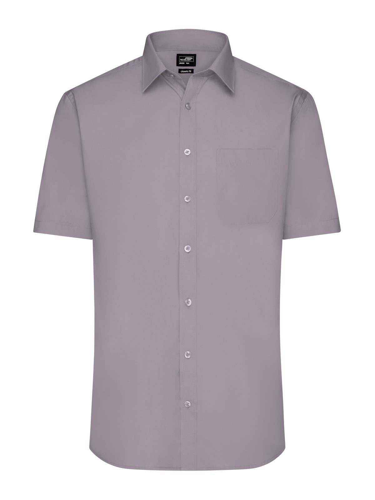 Shirt Short sleeve Poplin Herren Hemd / Bluse – Daiber – Farbe steel – individuell veredelbar
