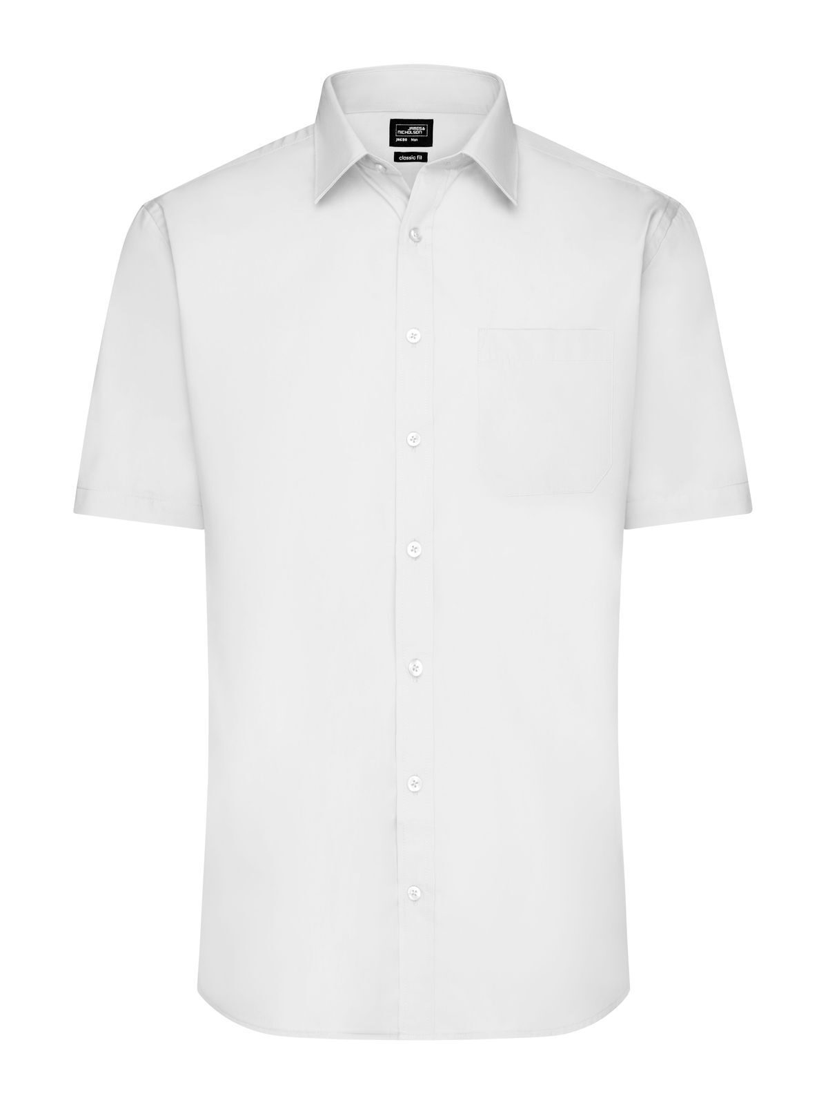Shirt Short sleeve Poplin Herren Hemd / Bluse – Daiber – Farbe Weiß – individuell veredelbar
