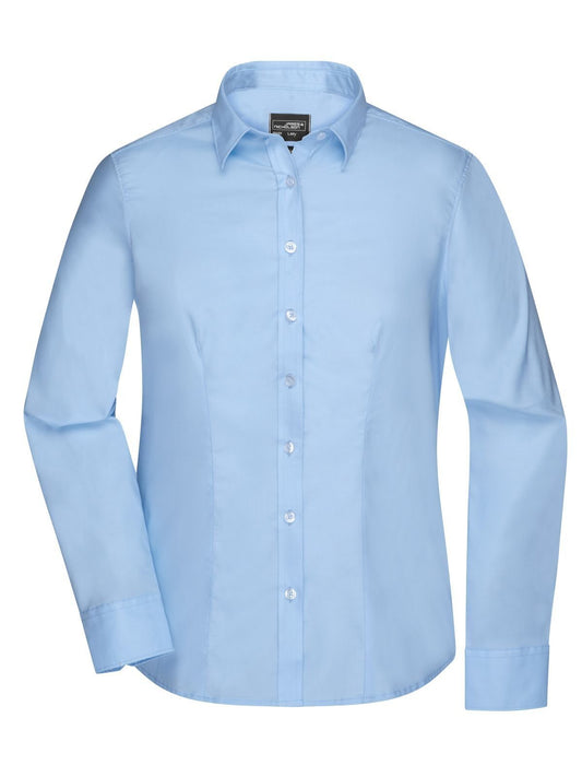 Ladies' Shirt Longsleeve Micro-Twill Damen Hemd / Bluse – Daiber – Farbe light-blue – individuell veredelbar