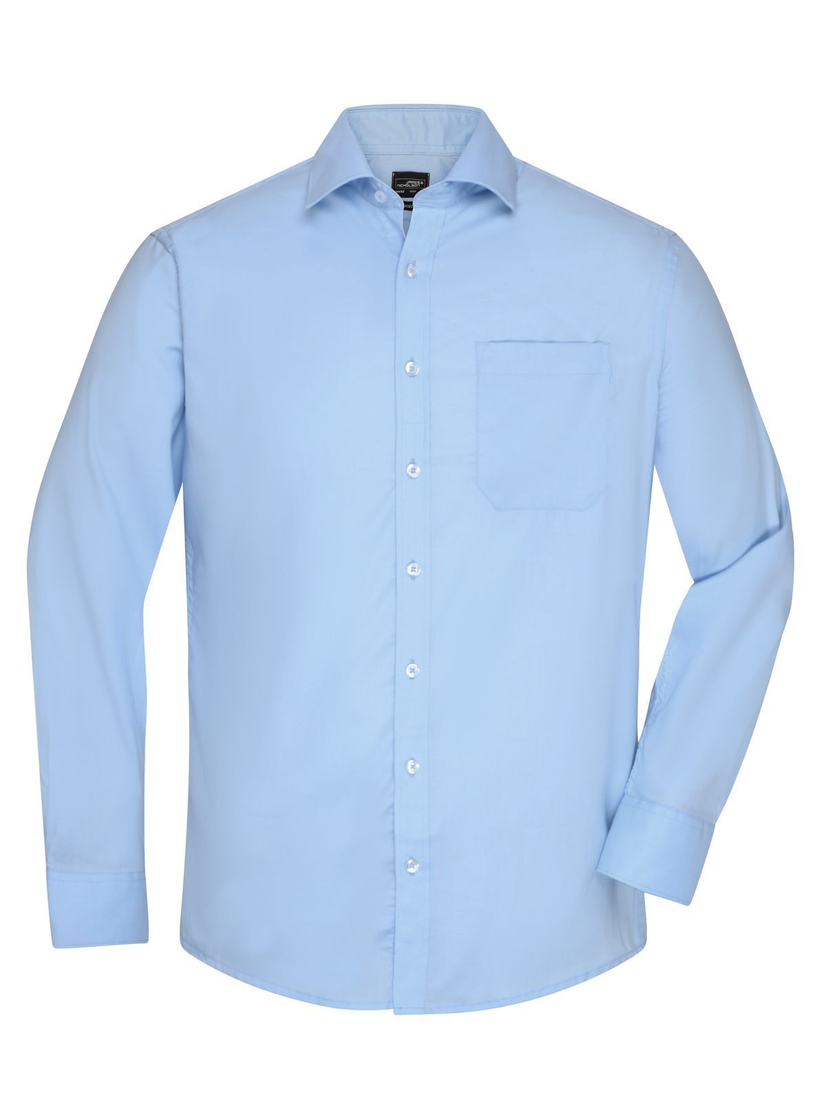 Shirt Longsleeve Micro-Twill Herren Hemd / Bluse – Daiber – Farbe light-blue – individuell veredelbar