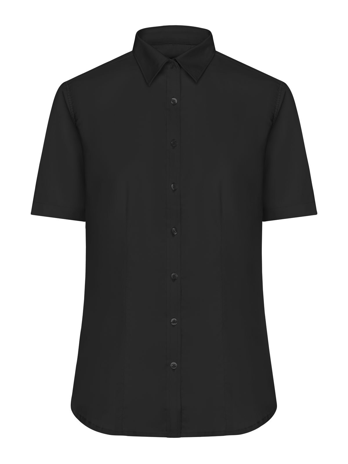 Ladies' Shirt Shortsleeve Micro-Twill Damen Hemd / Bluse – Daiber – Farbe Schwarz – individuell veredelbar