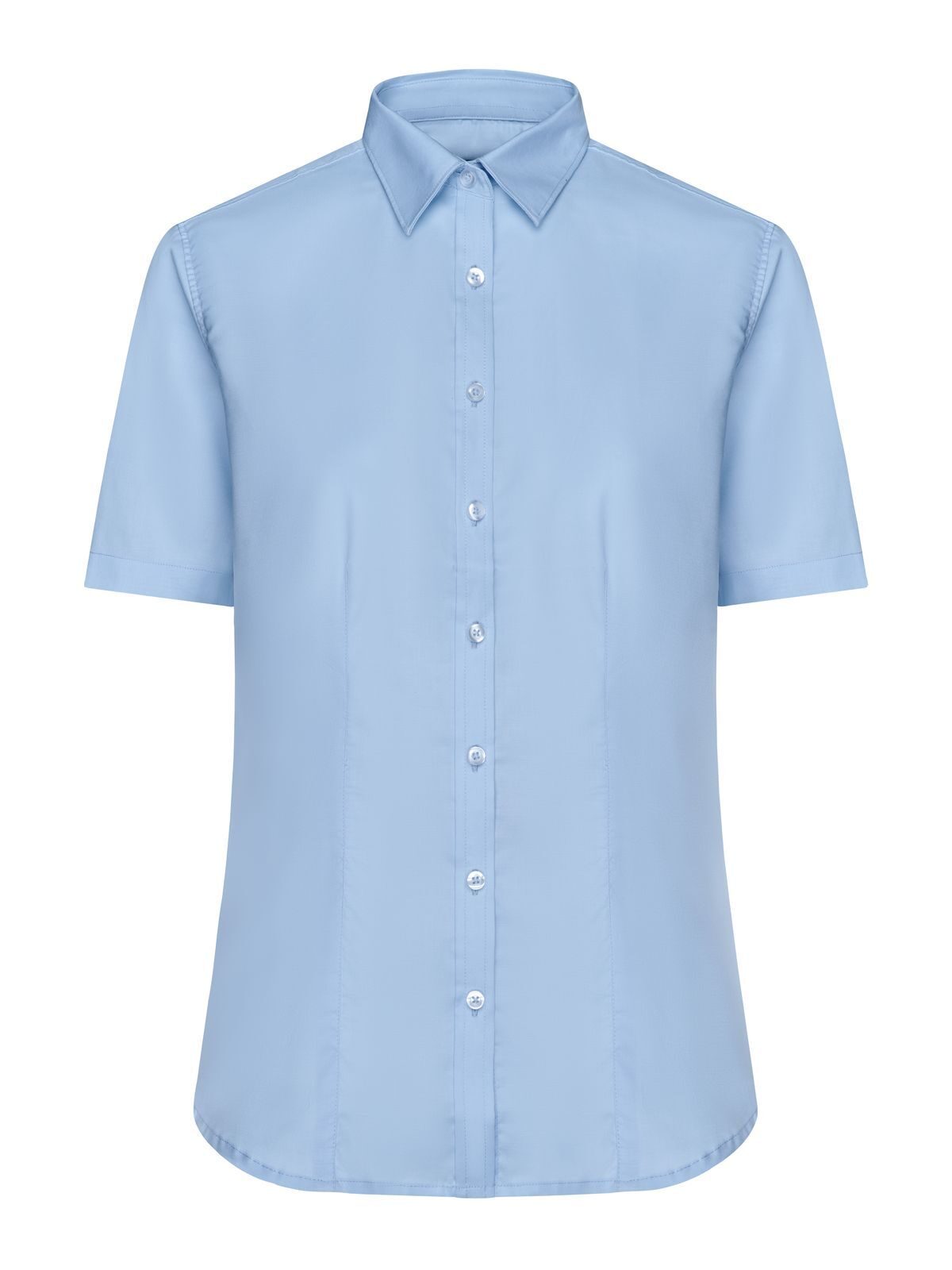 Ladies' Shirt Shortsleeve Micro-Twill Damen Hemd / Bluse – Daiber – Farbe light-blue – individuell veredelbar