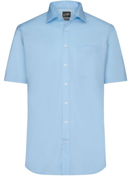 'Shirt Shortsleeve Micro-Twill Herren Hemd / Bluse – Daiber – Farbe light-blue – individuell veredelbar