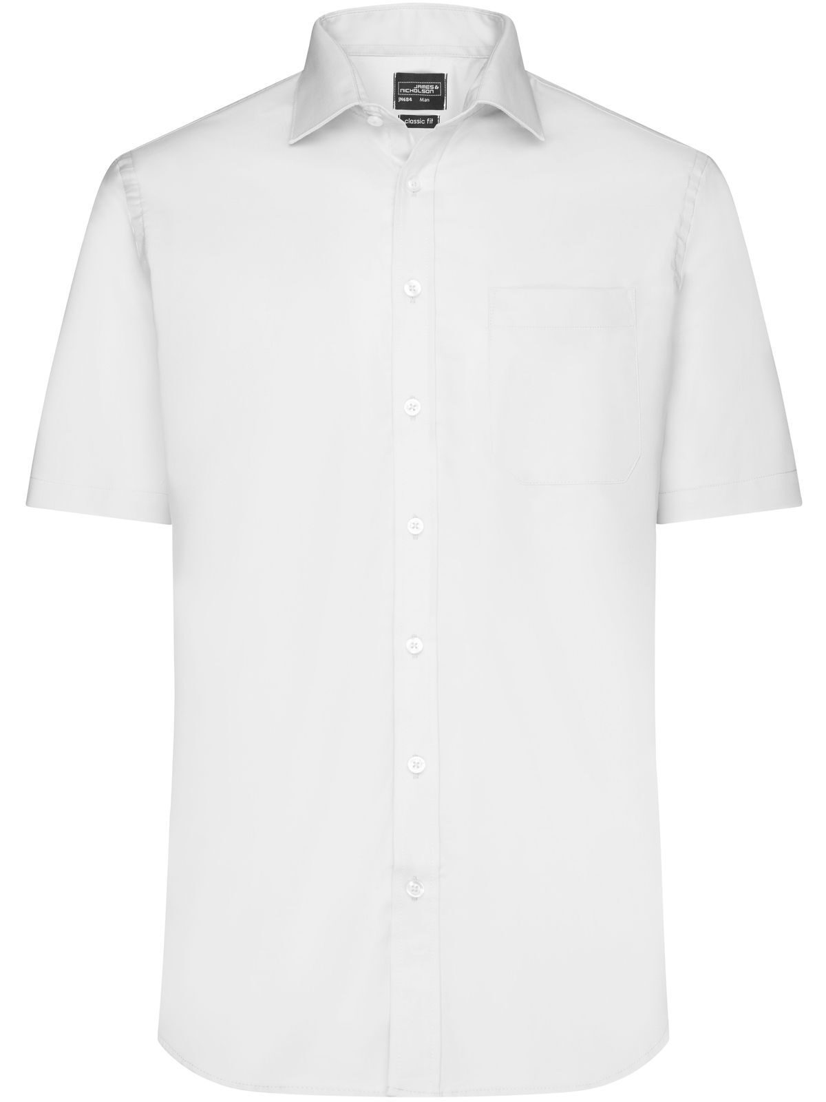 'Shirt Shortsleeve Micro-Twill Herren Hemd / Bluse – Daiber – Farbe Weiß – individuell veredelbar
