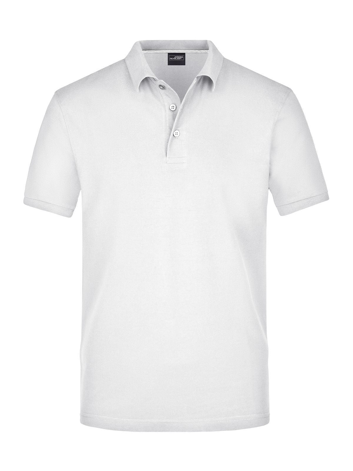 Pima Polo Herren Poloshirt – Daiber – Farbe Weiß – individuell veredelbar