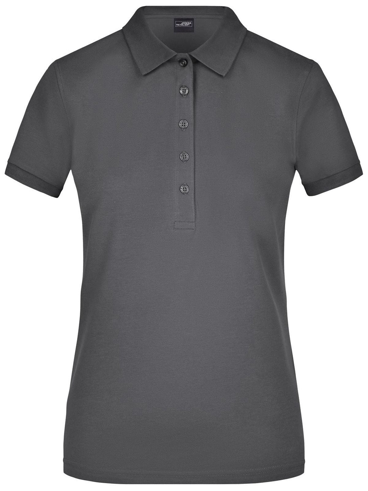 Ladies' Elastic Polo Piqué Damen Poloshirt – Daiber – Farbe graphite – individuell veredelbar