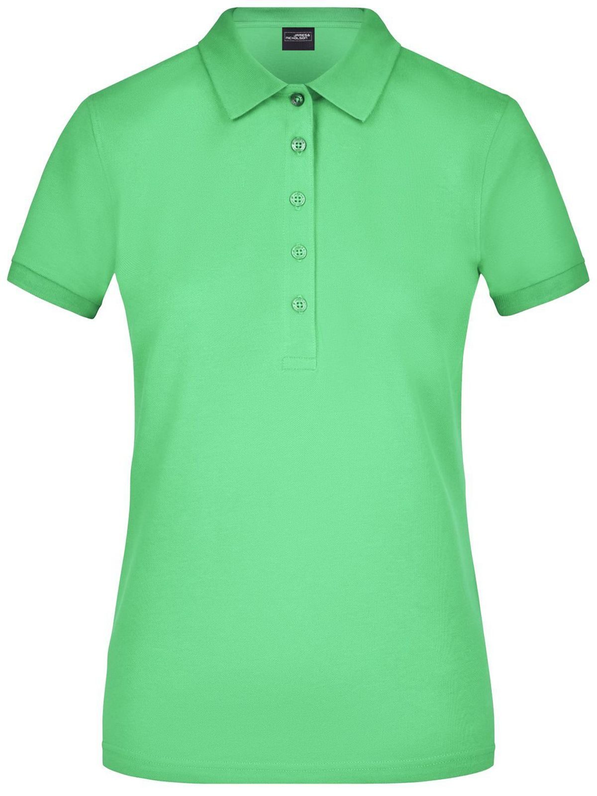 Ladies' Elastic Polo Piqué Damen Poloshirt – Daiber – Farbe lime-green – individuell veredelbar
