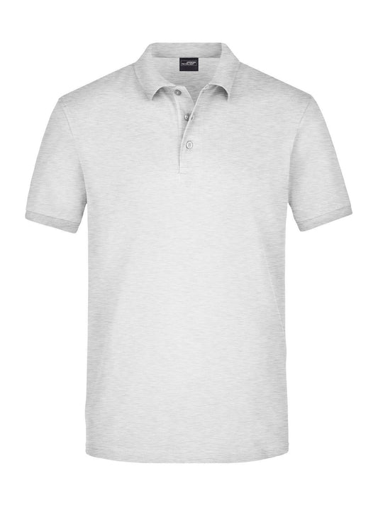 Elastic Polo Piqué Herren Poloshirt – Daiber – Farbe grey-heather – individuell veredelbar