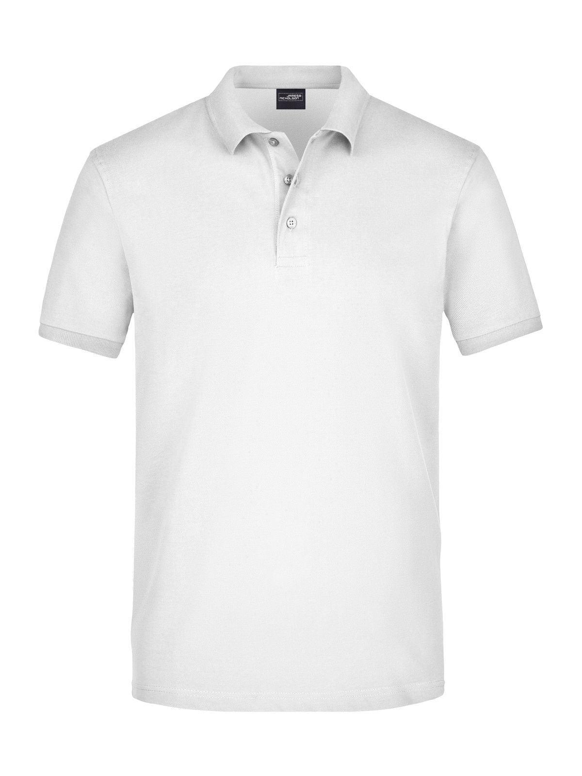 Elastic Polo Piqué Herren Poloshirt – Daiber – Farbe Weiß – individuell veredelbar