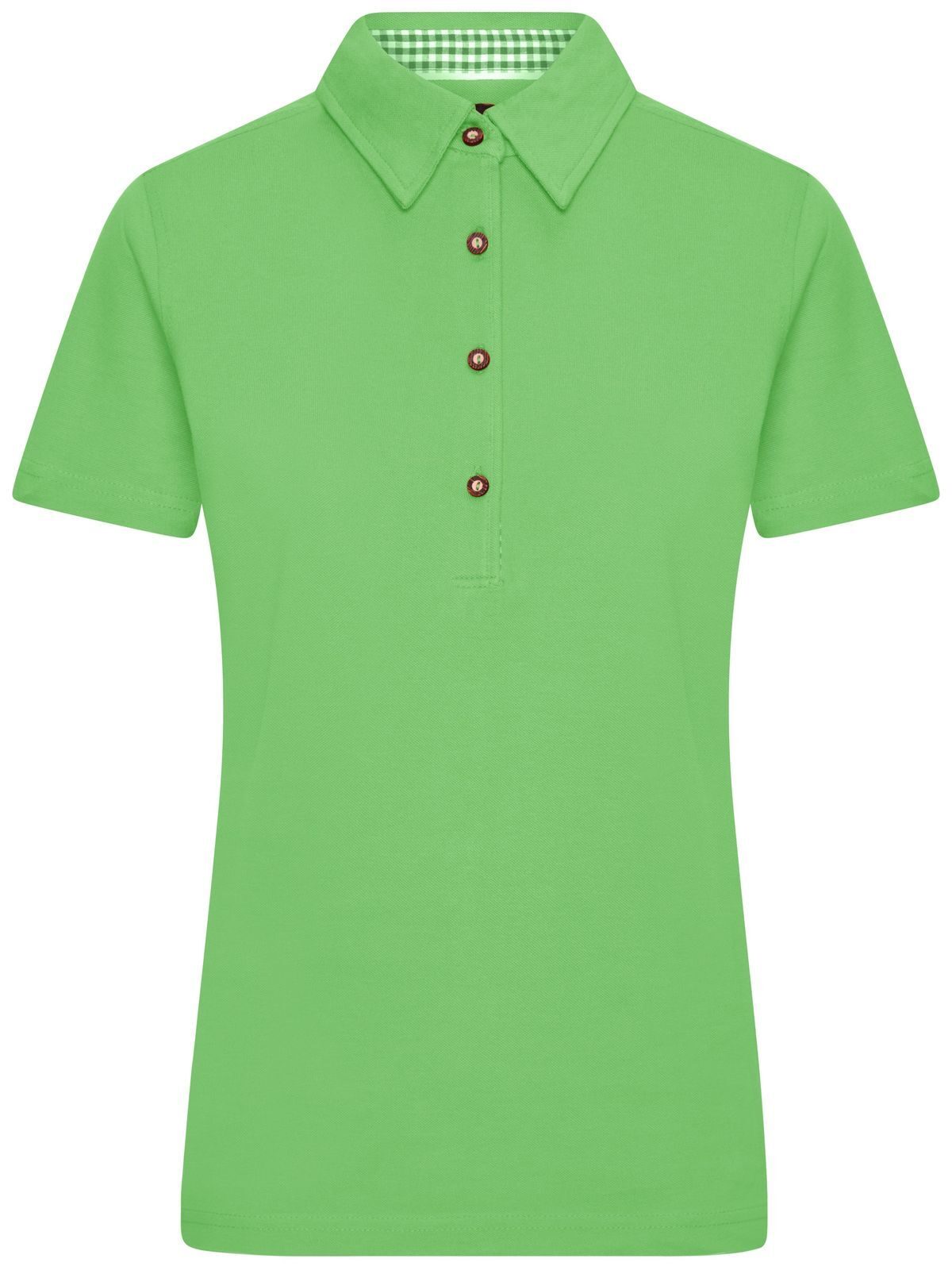 Ladies' Traditional Polo Damen Poloshirt – Daiber – Farbe lime-green/lime-green-white – individuell veredelbar
