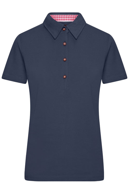 Ladies' Traditional Polo Damen Poloshirt – Daiber – Farbe navy/red-white – individuell veredelbar