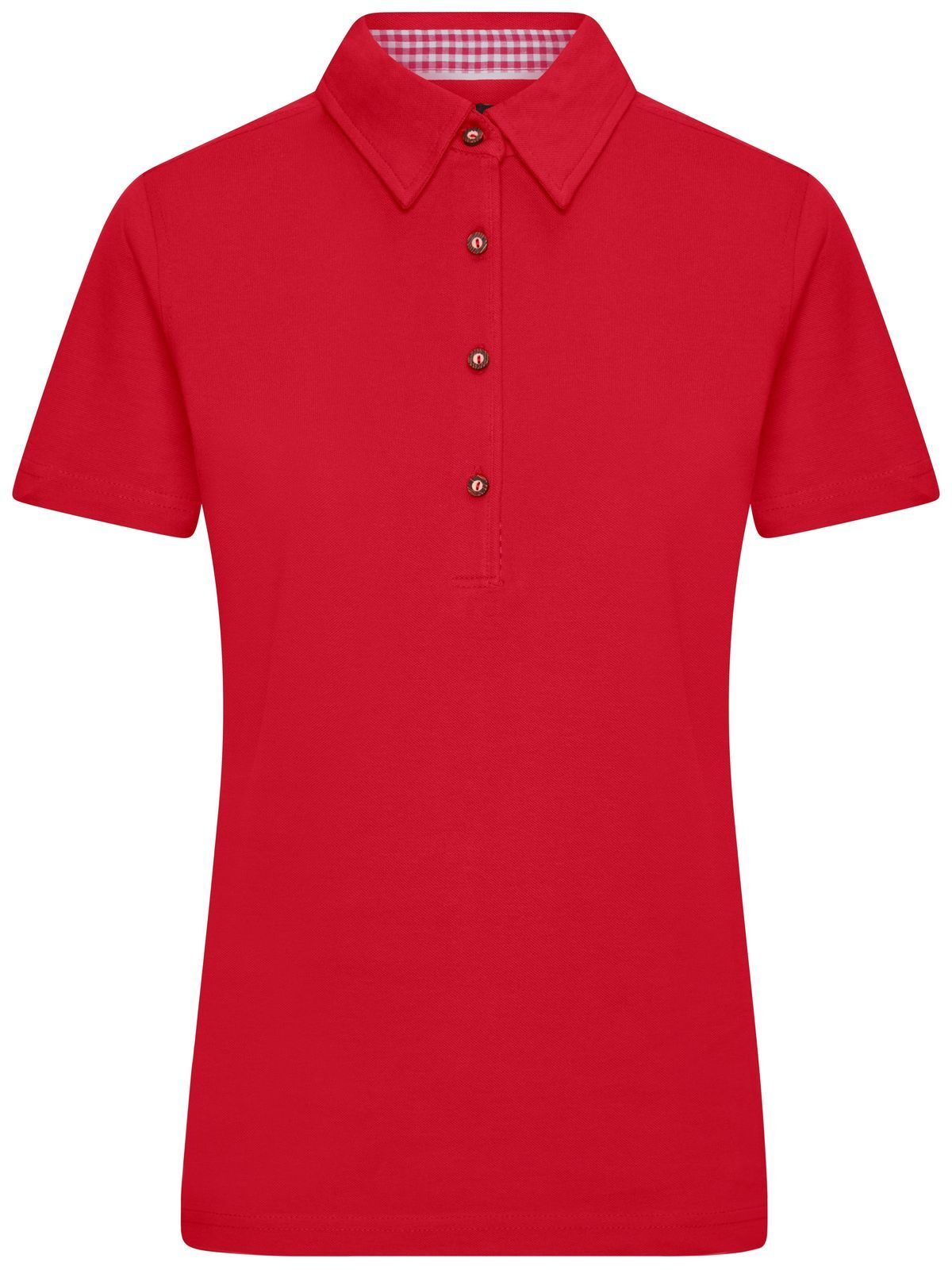 Ladies' Traditional Polo Damen Poloshirt – Daiber – Farbe red/red-white – individuell veredelbar
