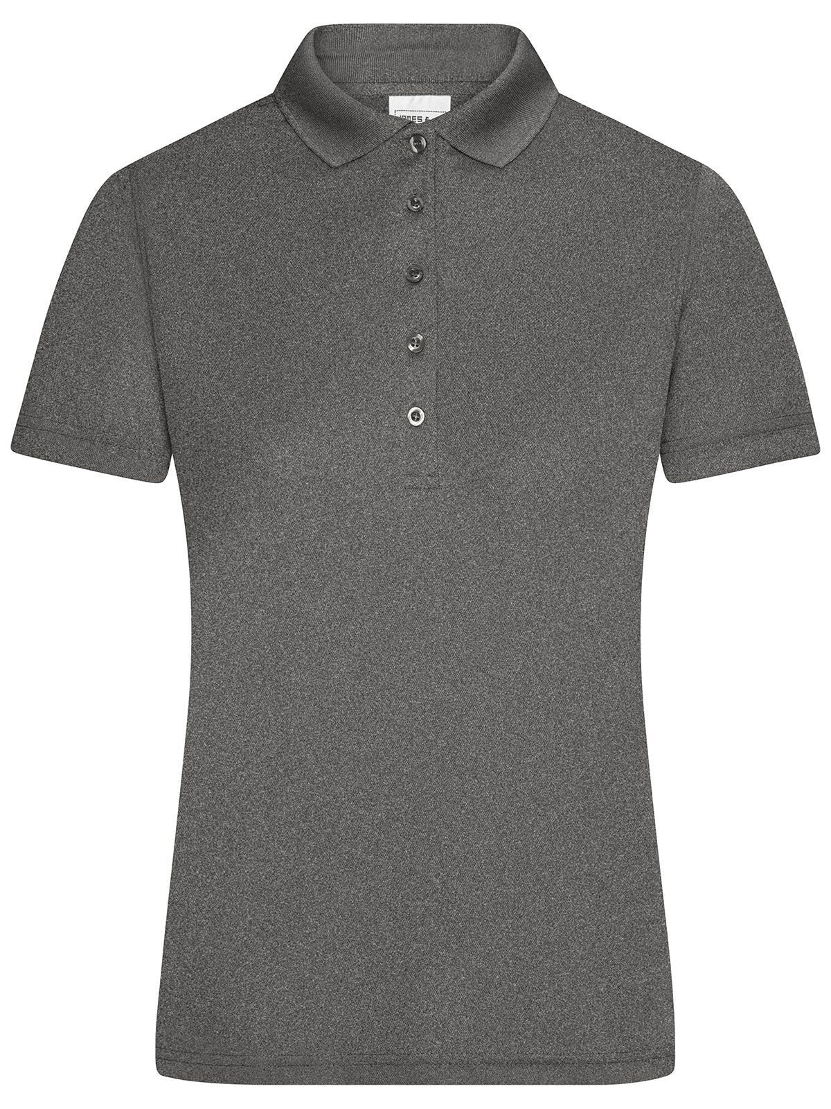 Ladies' Active Polo Damen Poloshirt – Daiber – Farbe dark-melange – individuell veredelbar