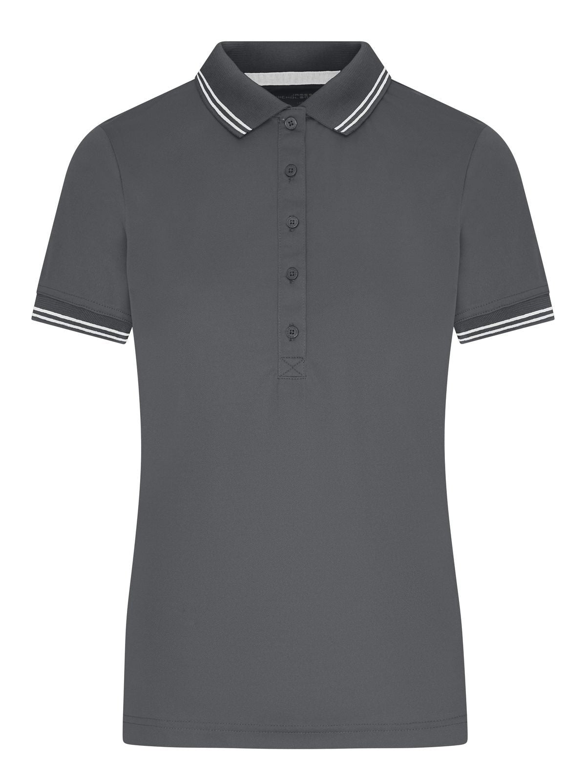 Ladies' Functional Polo Damen Poloshirt – Daiber – Farbe graphite/white – individuell veredelbar