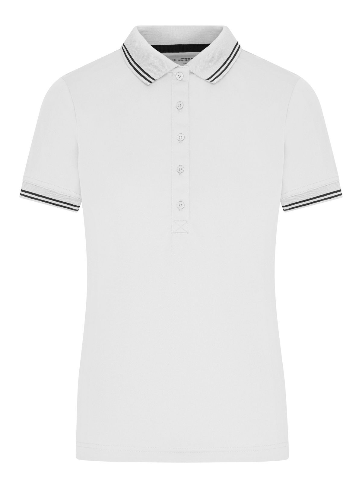 Ladies' Functional Polo Damen Poloshirt – Daiber – Farbe white/black – individuell veredelbar