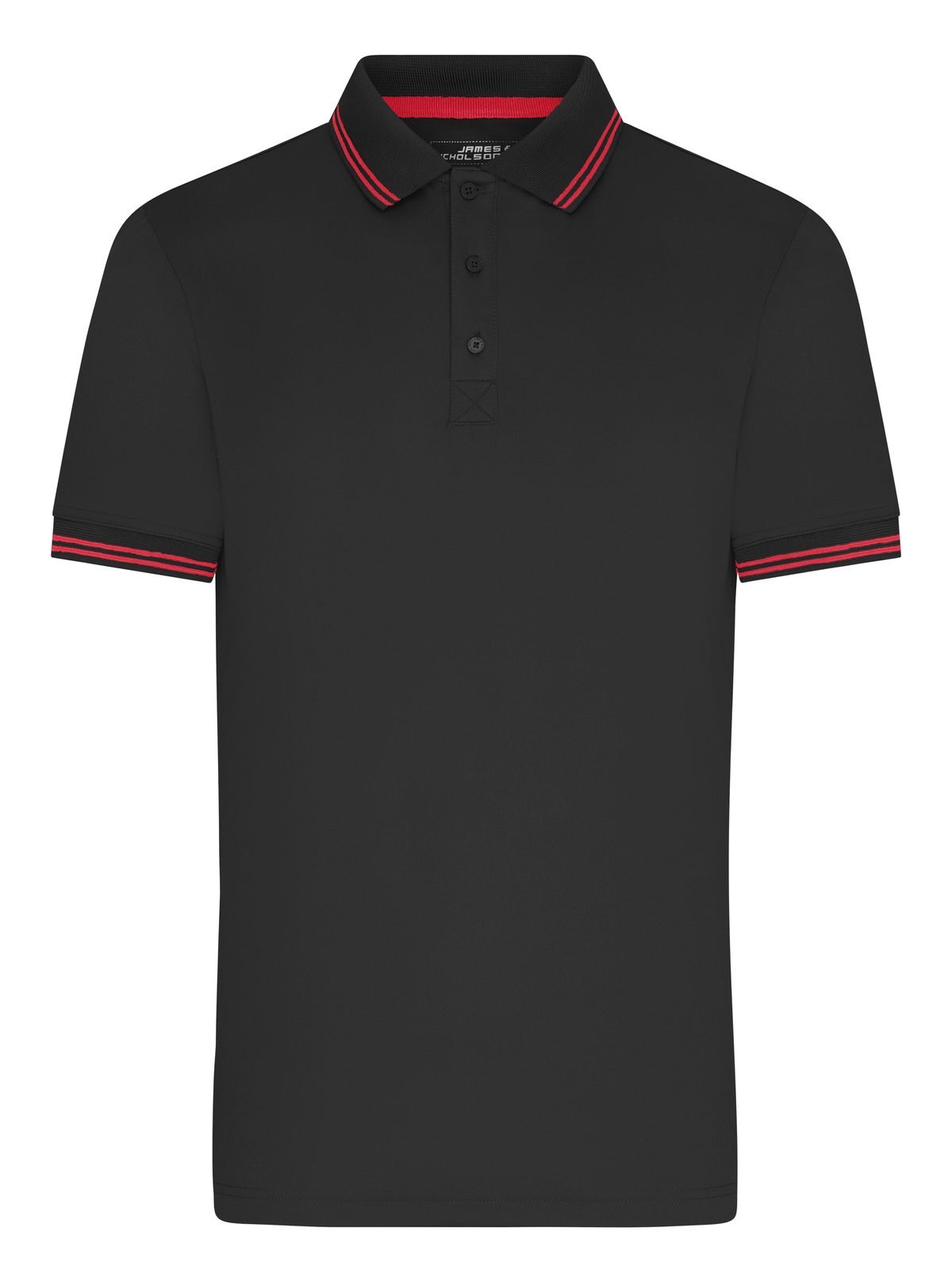Functional Polo Damen Poloshirt – Daiber – Farbe black/red – individuell veredelbar