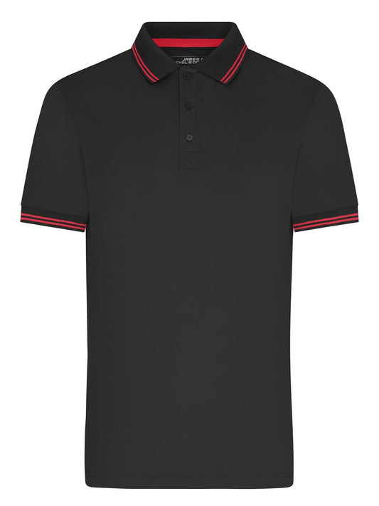 Functional Polo Damen Poloshirt – Daiber – Farbe black/red – individuell veredelbar