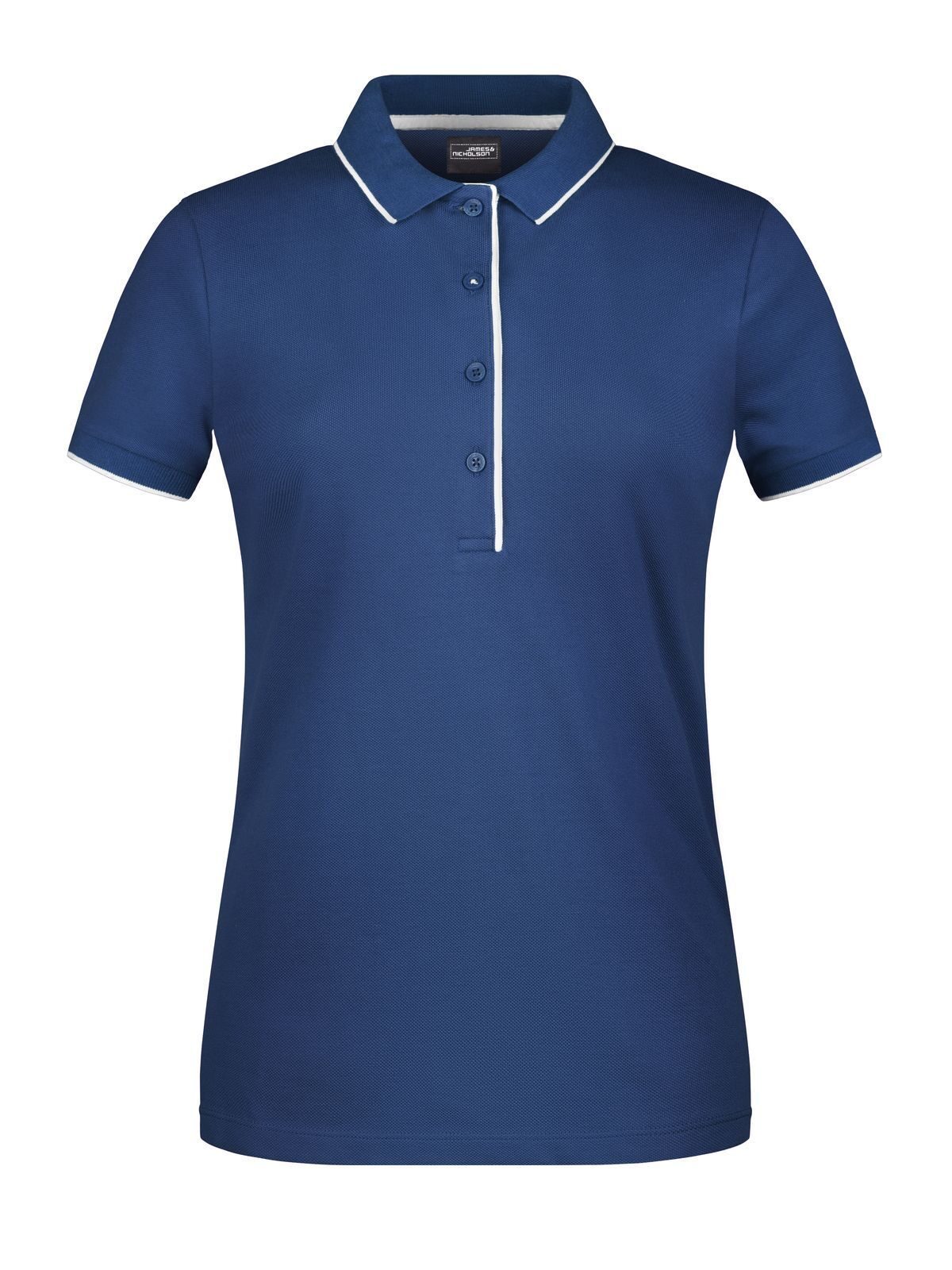 Ladies' Polo Stripe Damen Poloshirt – Daiber – Farbe navy/white – individuell veredelbar