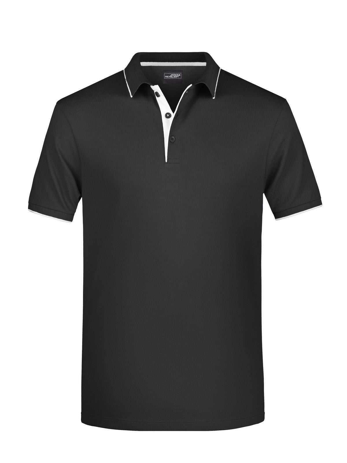 Polo Stripe Herren Poloshirt – Daiber – Farbe black/silver – individuell veredelbar