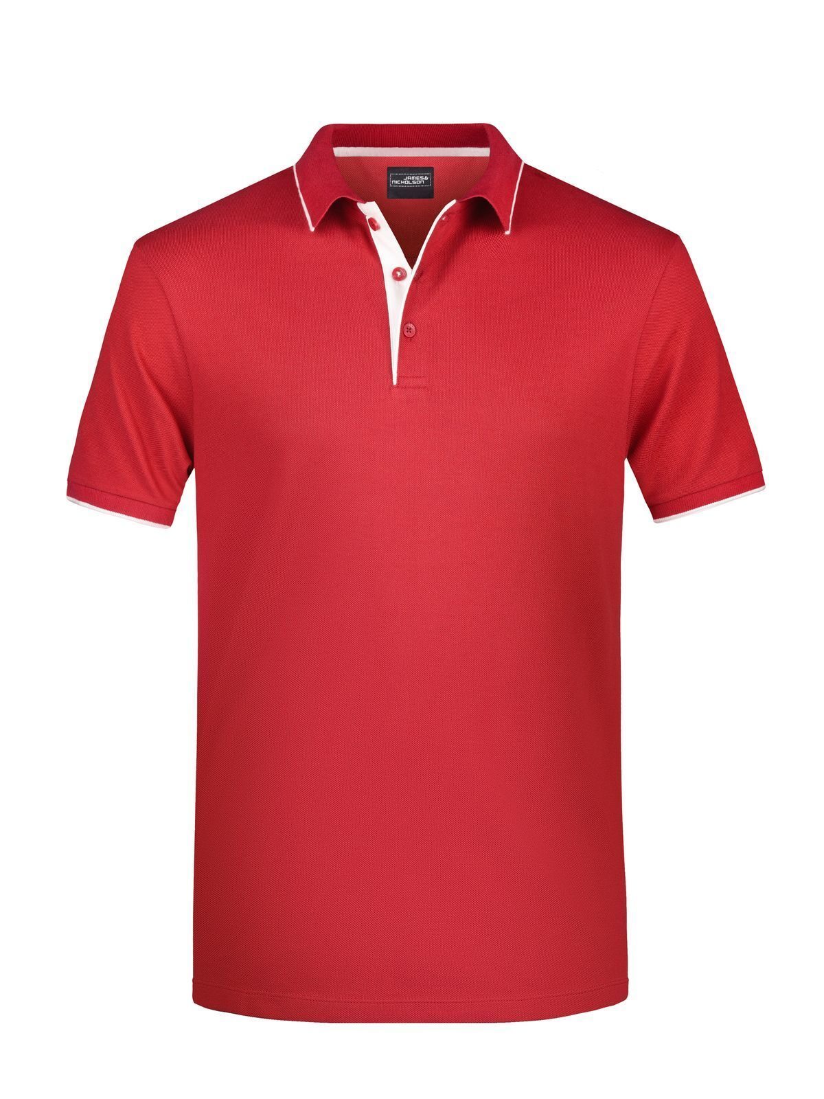 Polo Stripe Herren Poloshirt – Daiber – Farbe red/white – individuell veredelbar