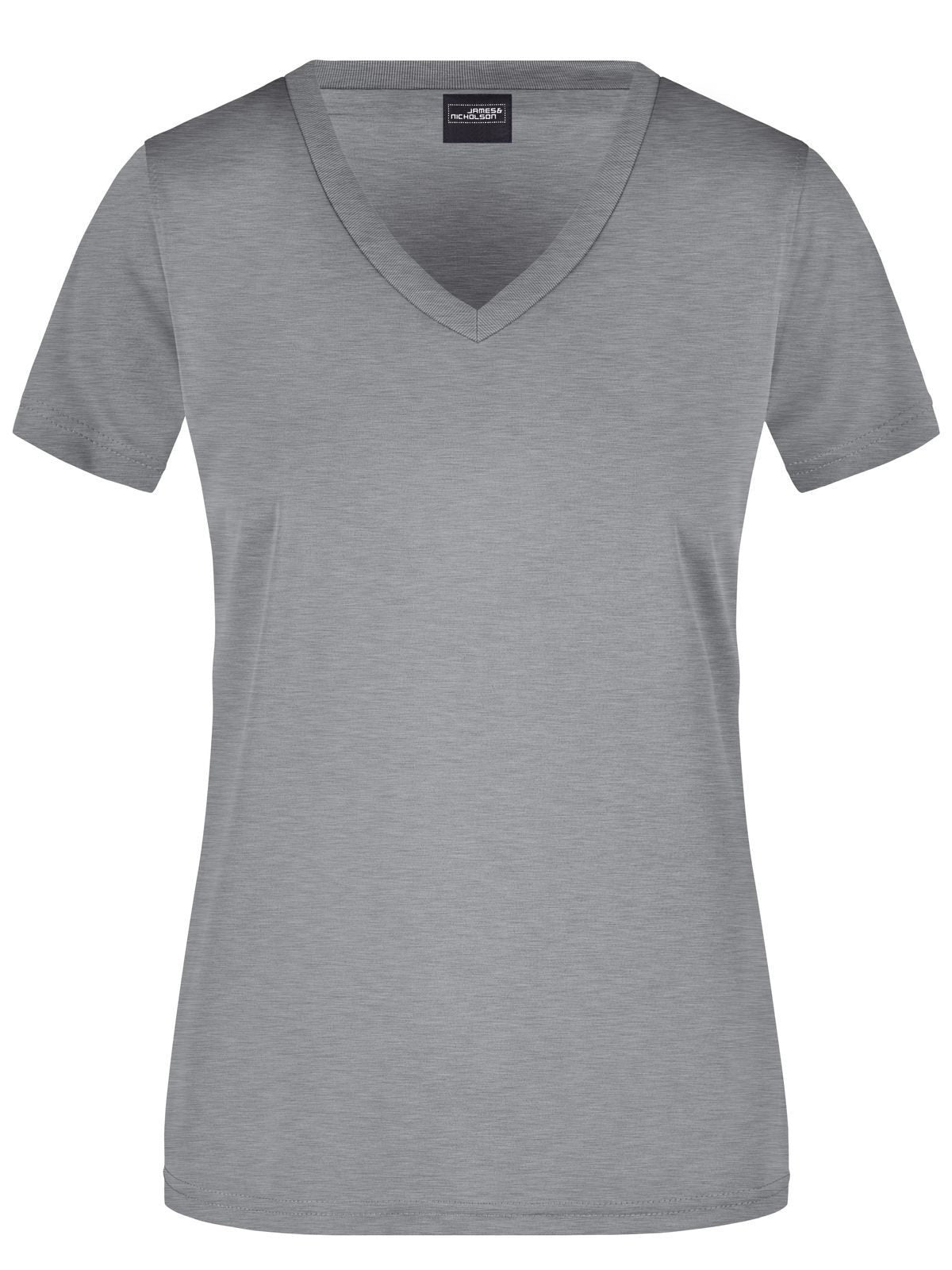 Ladies' Active-V Damen T-Shirt – Daiber – Farbe light-melange – individuell veredelbar