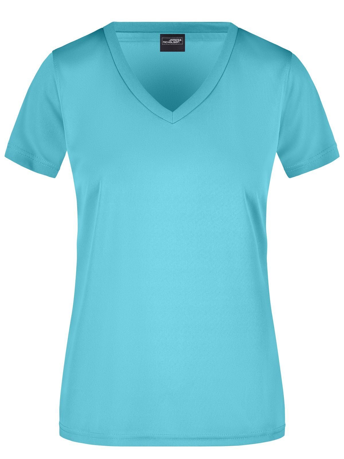 Ladies' Active-V Damen T-Shirt – Daiber – Farbe pacific – individuell veredelbar
