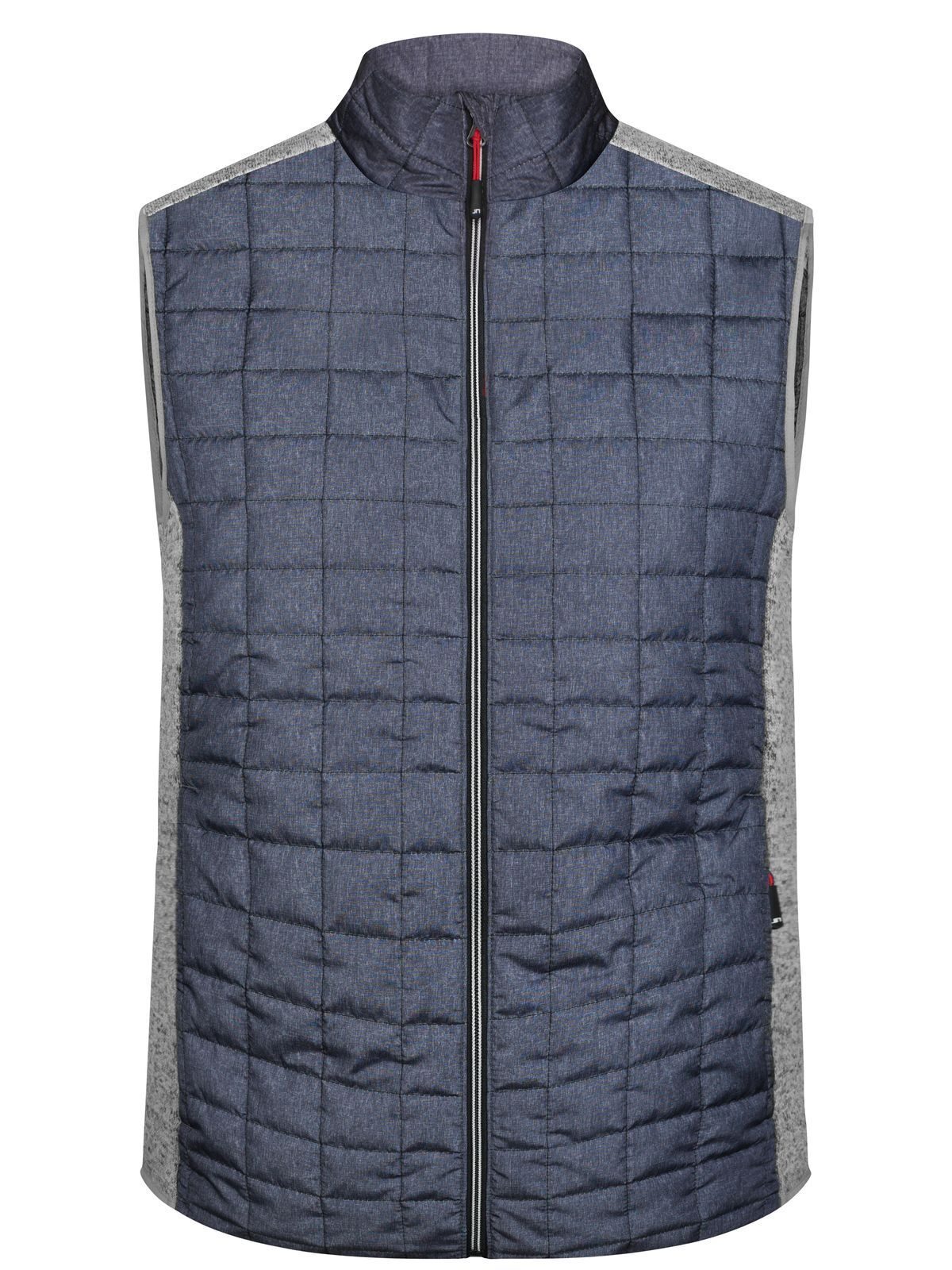 Knitted Hybrid Vest Herren Jacke – Daiber – Farbe light-melange/anthracite-melan – individuell veredelbar