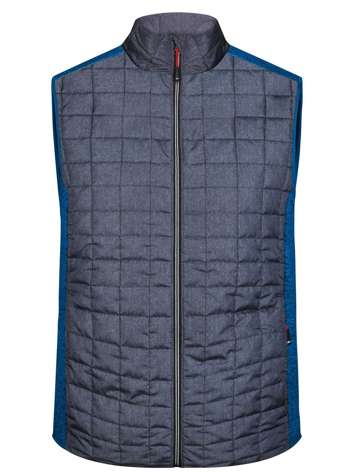 Knitted Hybrid Vest Herren Jacke – Daiber – Farbe royal-melange/anthracite-melan – individuell veredelbar