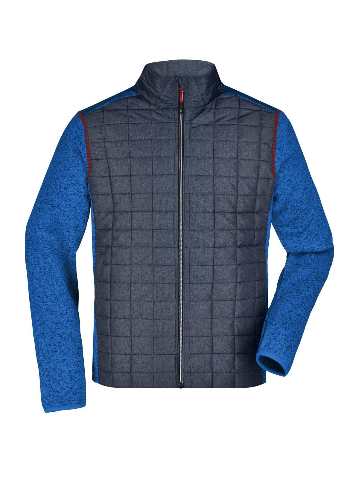 Knitted Hybrid Jacket Herren – Daiber – Farbe royal-melange/anthracite-melan – individuell veredelbar