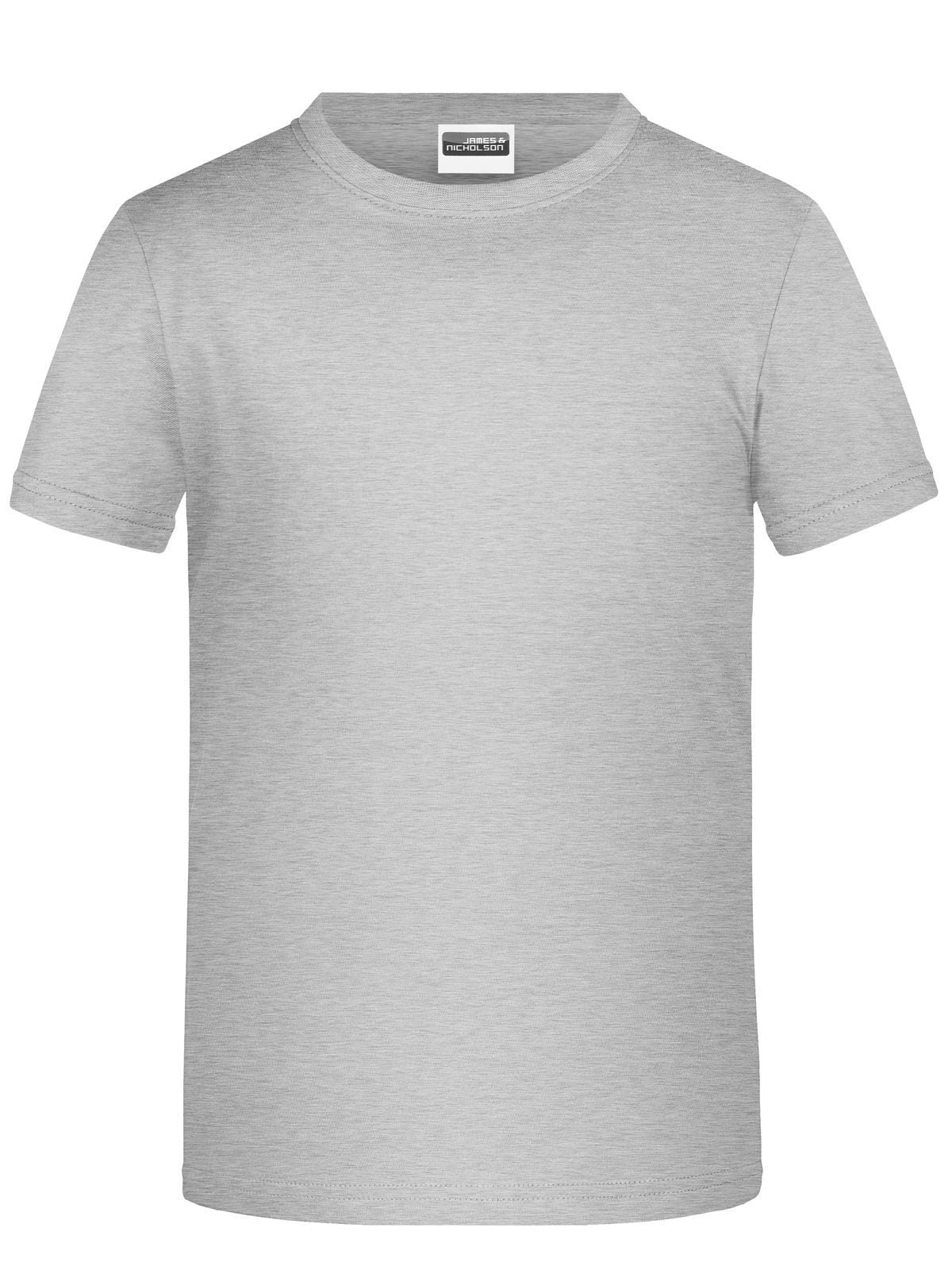 Basic-T Boy 150 Kinder T-Shirt – Daiber – Farbe grey-heather – individuell veredelbar