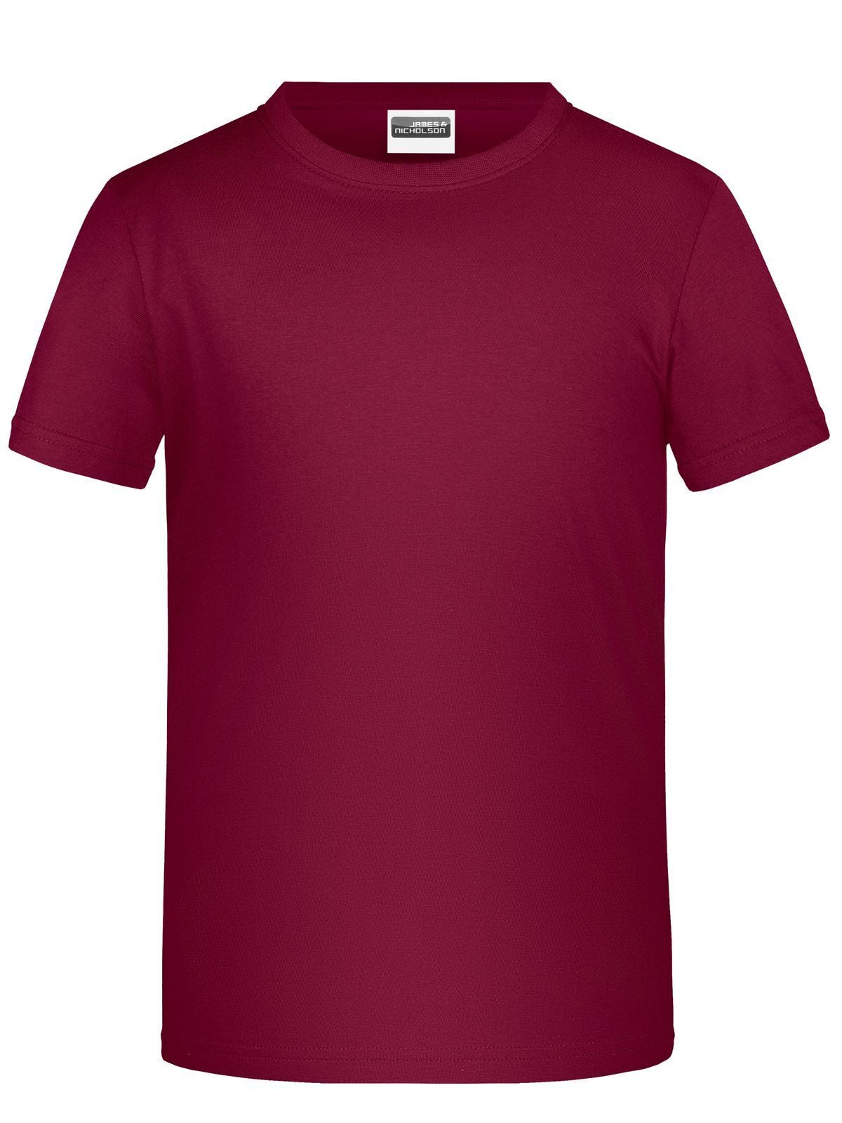 Basic-T Boy 150 Kinder T-Shirt – Daiber – Farbe Bordeaux – individuell veredelbar