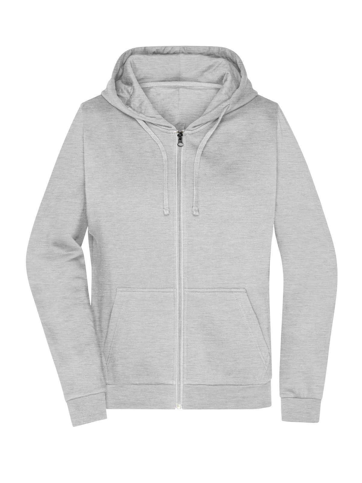 Promo Zip Hoody Lady Damen Sweatshirt / Hoodie – Daiber – Farbe grey-heather – individuell veredelbar