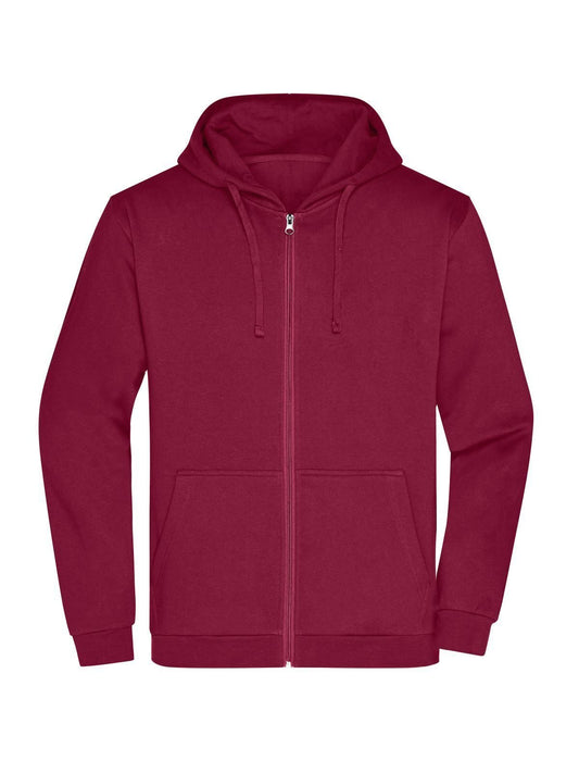 Promo Zip Hoody Men Herren Sweatshirt / Hoodie – Daiber – Farbe Bordeaux – individuell veredelbar