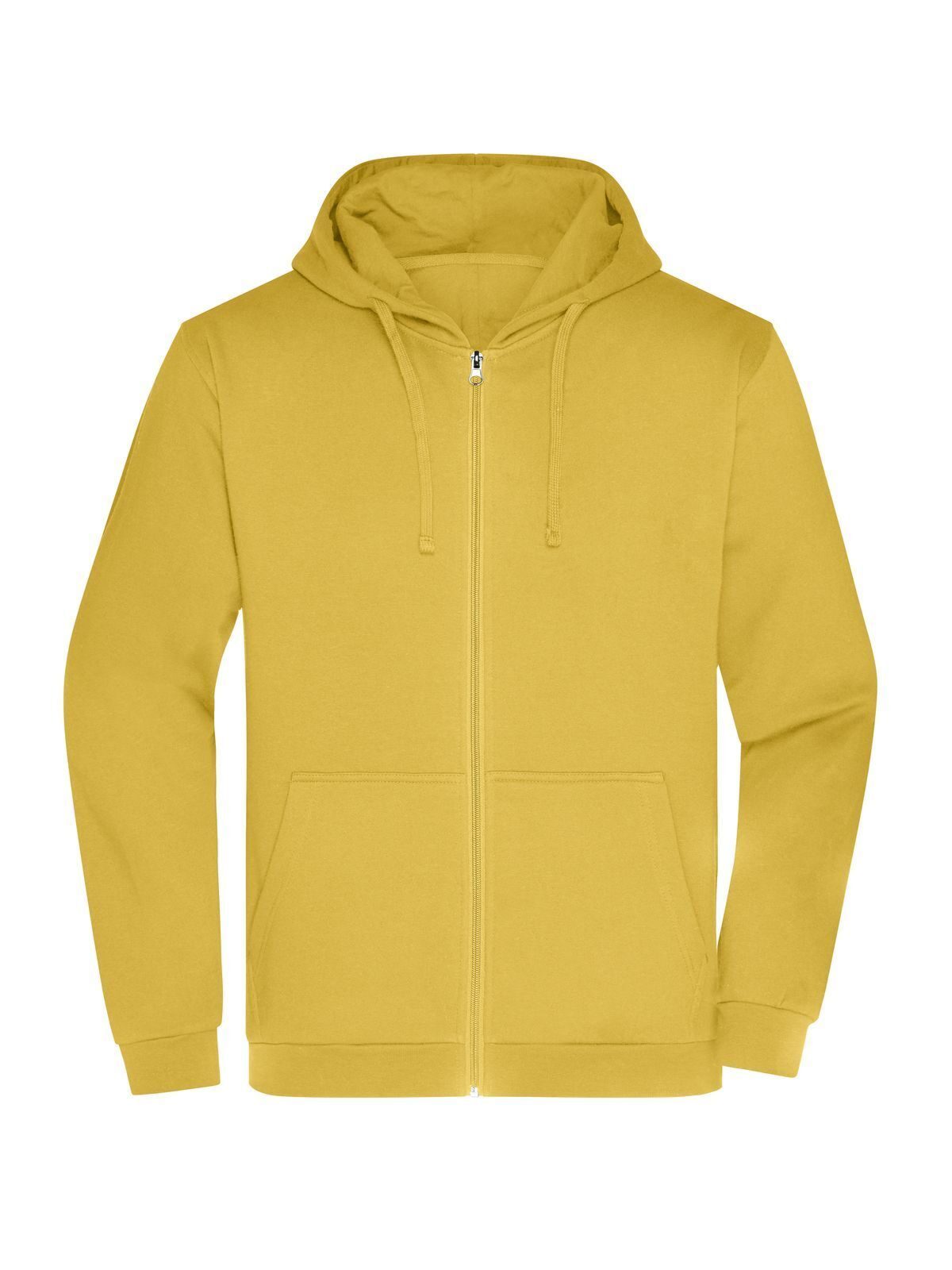 Promo Zip Hoody Men Herren Sweatshirt / Hoodie – Daiber – Farbe Gelb – individuell veredelbar