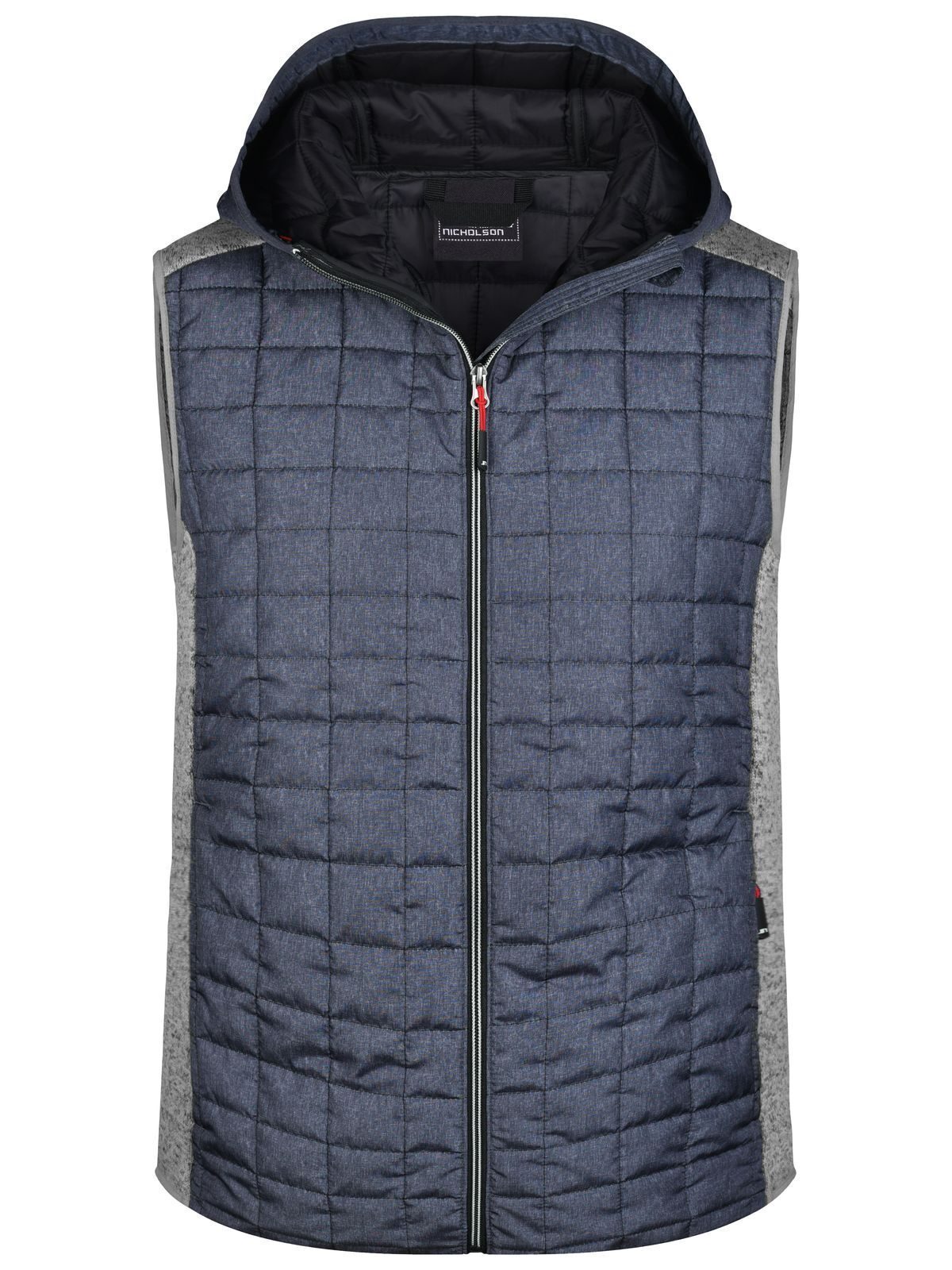 Knitted Hybrid Vest Herren Jacke – Daiber – Farbe light-melange/anthracite-melan – individuell veredelbar