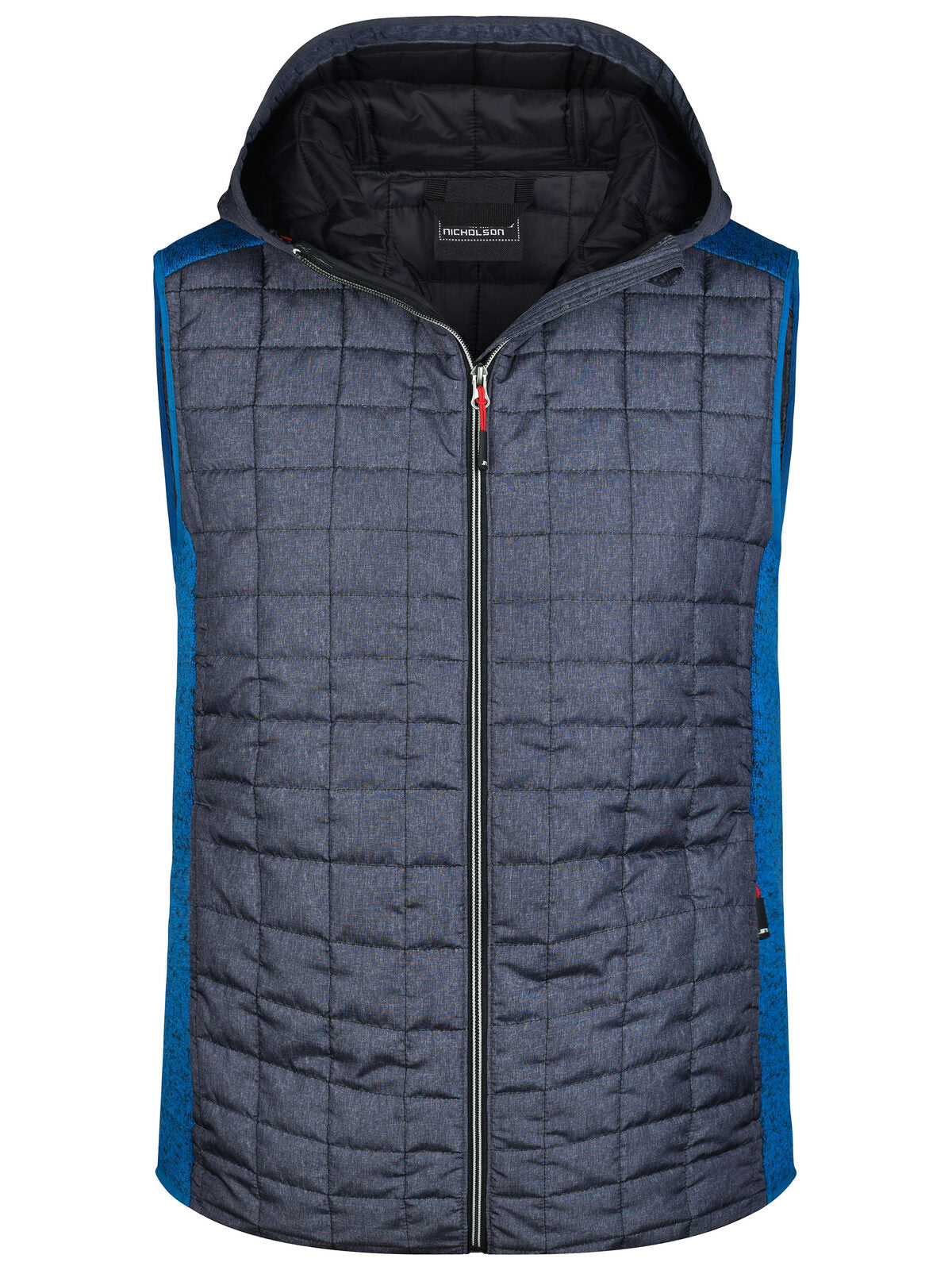 Knitted Hybrid Vest Herren Jacke – Daiber – Farbe royal-melange/anthracite-melan – individuell veredelbar
