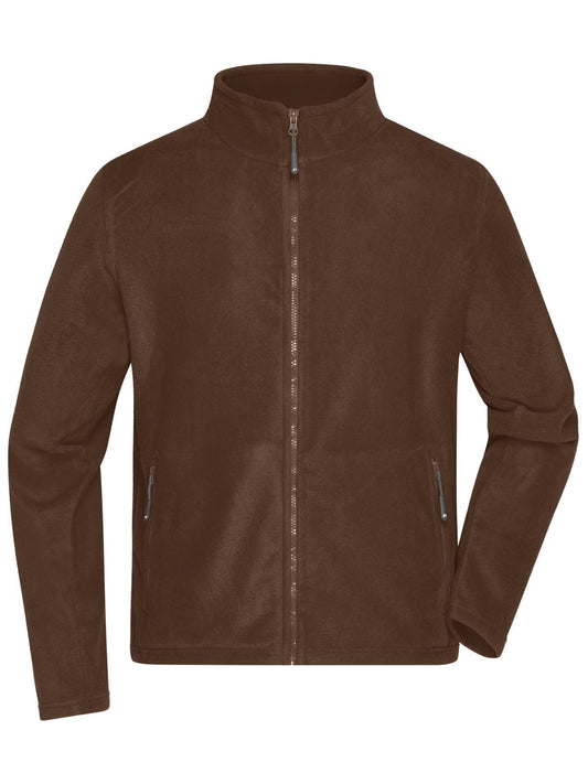 Fleece Jacket Herren – Daiber – Farbe Braun – individuell veredelbar