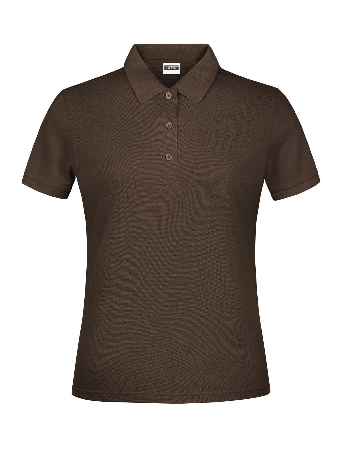 Basic Polo Lady Damen Poloshirt – Daiber – Farbe Braun – individuell veredelbar