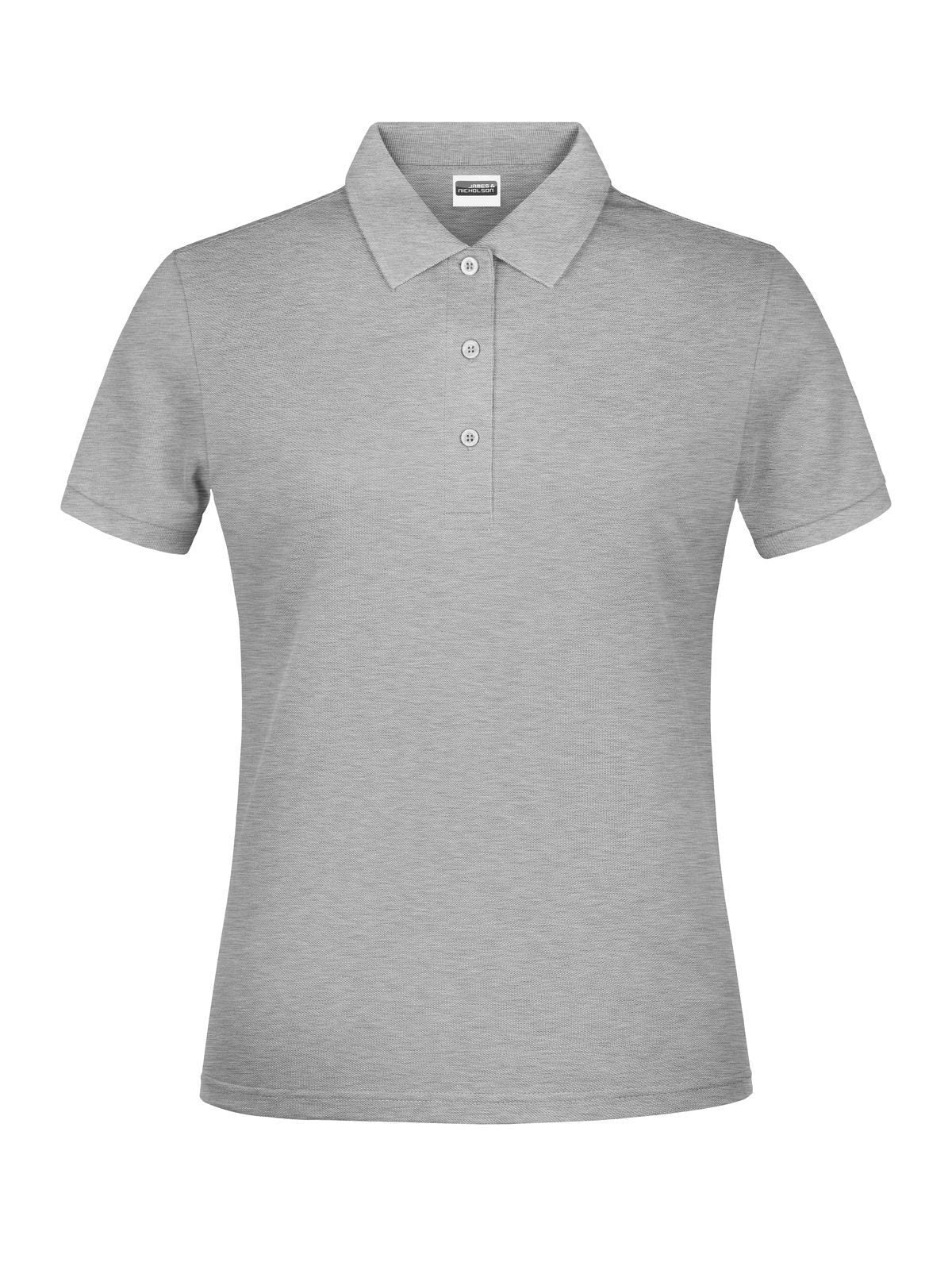 Basic Polo Lady Damen Poloshirt – Daiber – Farbe grey-heather – individuell veredelbar