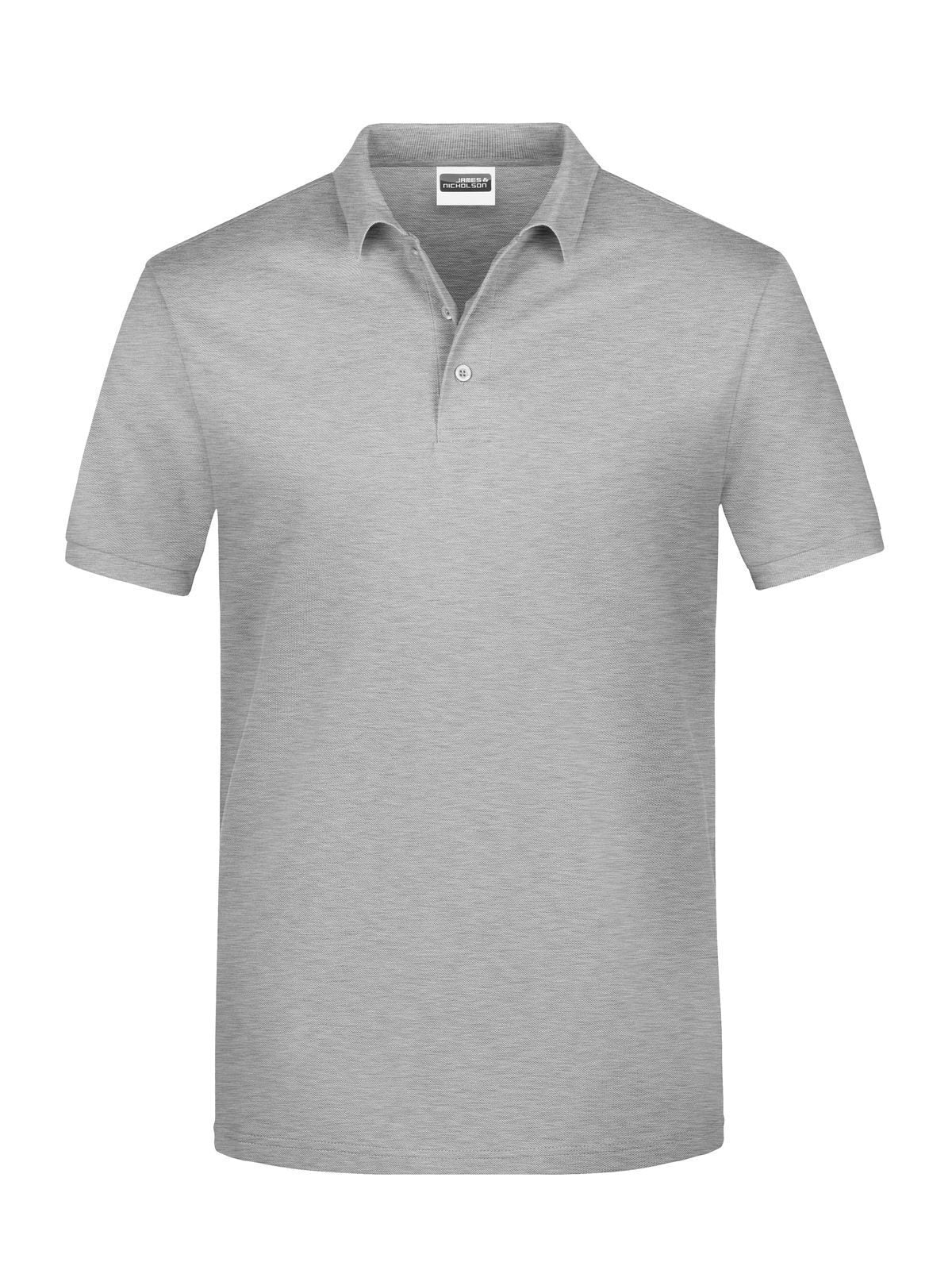 Basic Polo Man Herren Poloshirt – Daiber – Farbe grey-heather – individuell veredelbar