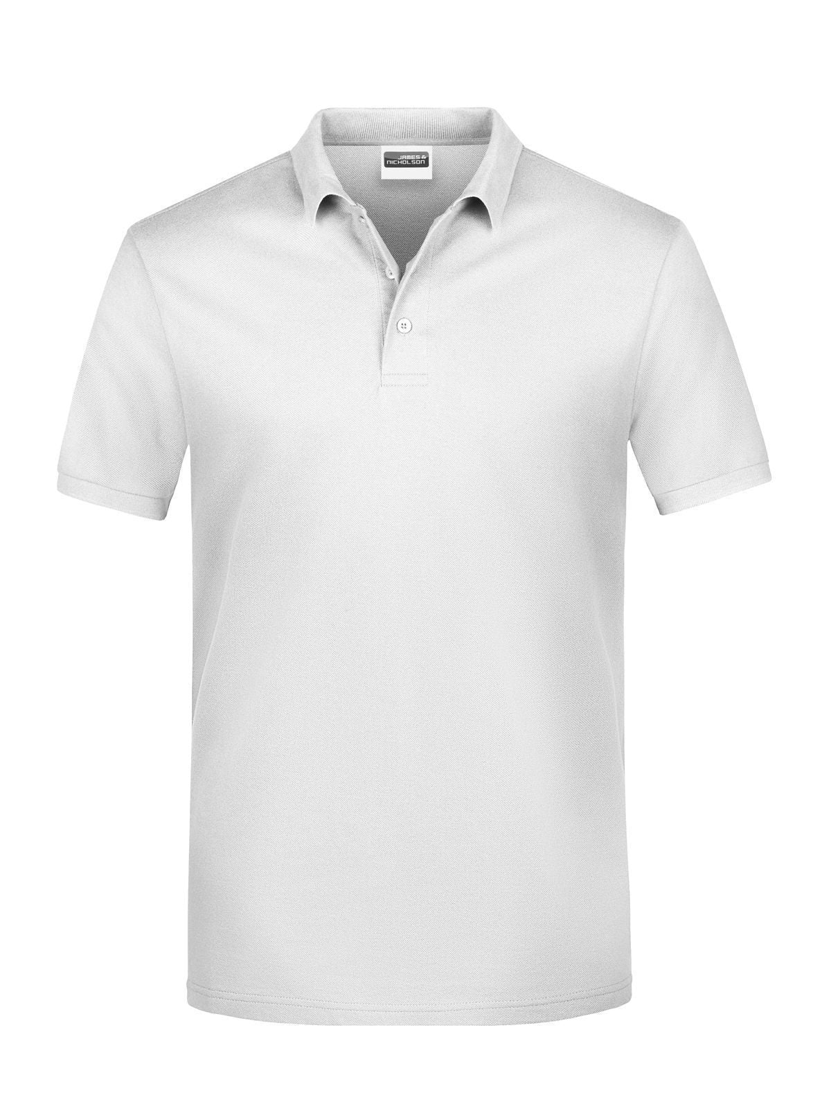 Basic Polo Man Herren Poloshirt – Daiber – Farbe Weiß – individuell veredelbar