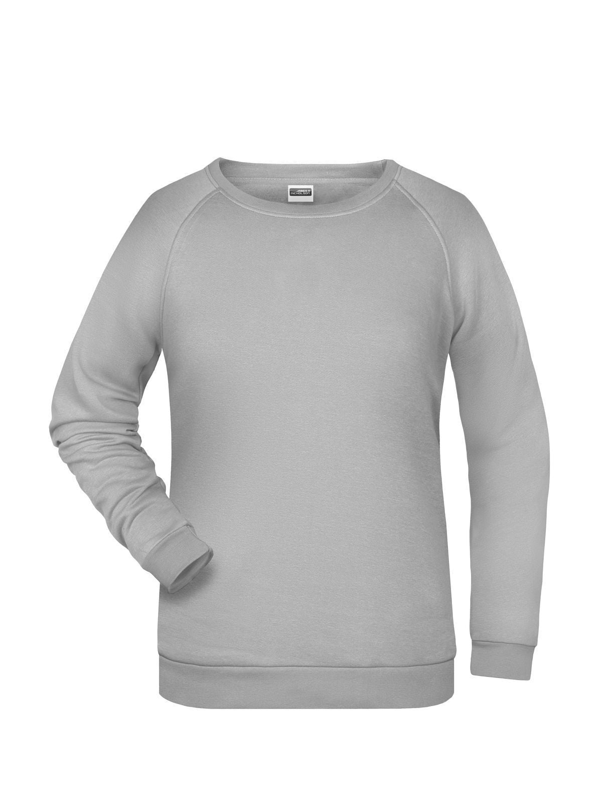 Basic Sweat Lady Damen Sweatshirt / Hoodie – Daiber – Farbe ash – individuell veredelbar