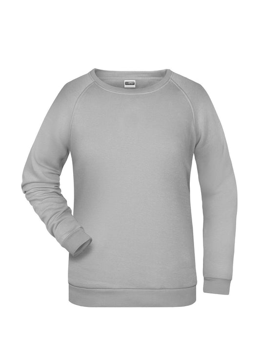 Basic Sweat Lady Damen Sweatshirt / Hoodie – Daiber – Farbe ash – individuell veredelbar