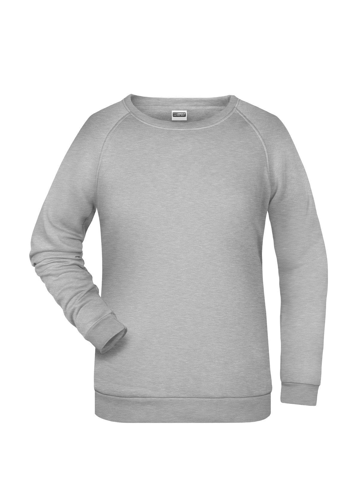 Basic Sweat Lady Damen Sweatshirt / Hoodie – Daiber – Farbe grey-heather – individuell veredelbar