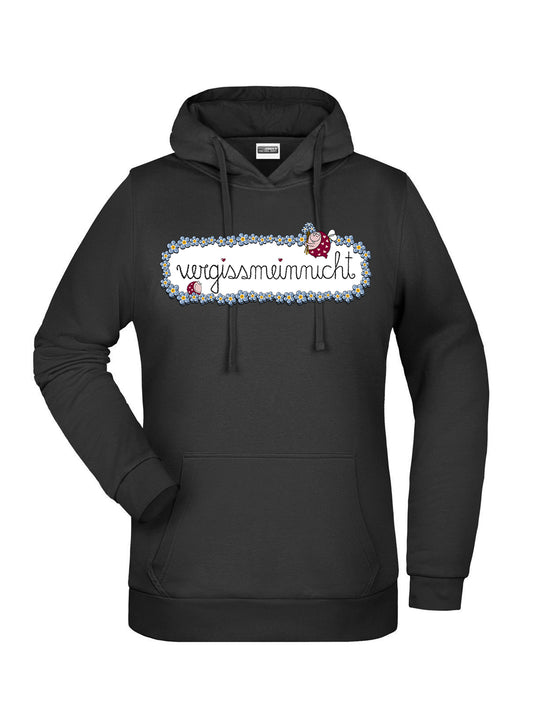 Jochen Gasser Damen Hoodie – Vergissmeinnicht Pulli