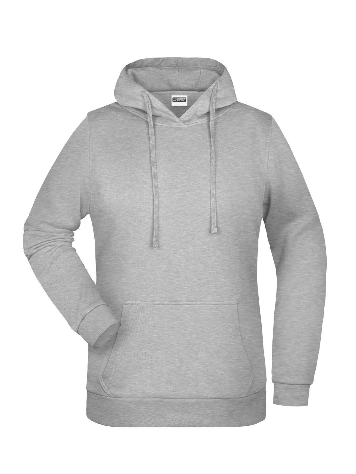 Basic Hoody Lady Damen Sweatshirt / Hoodie – Daiber – Farbe grey-heather – individuell veredelbar